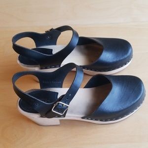 Swedish Hasbeens covered clogs